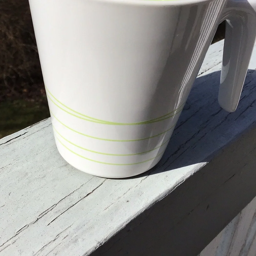 IKEA Mug 15199 White and Lime